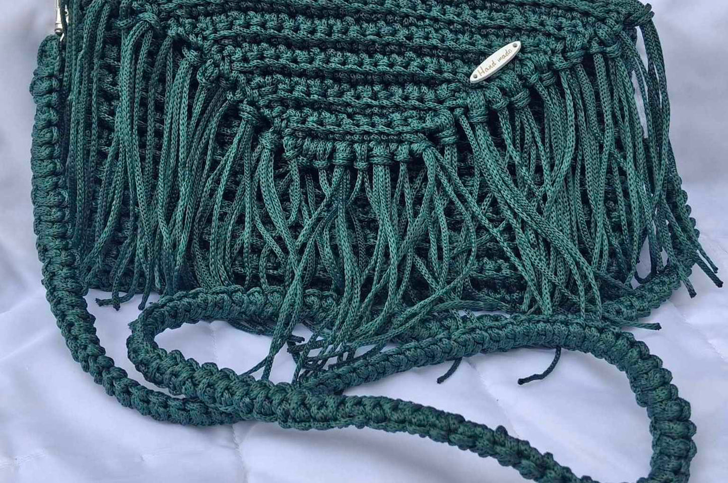 Emerald Essence Handmade Crochet bag