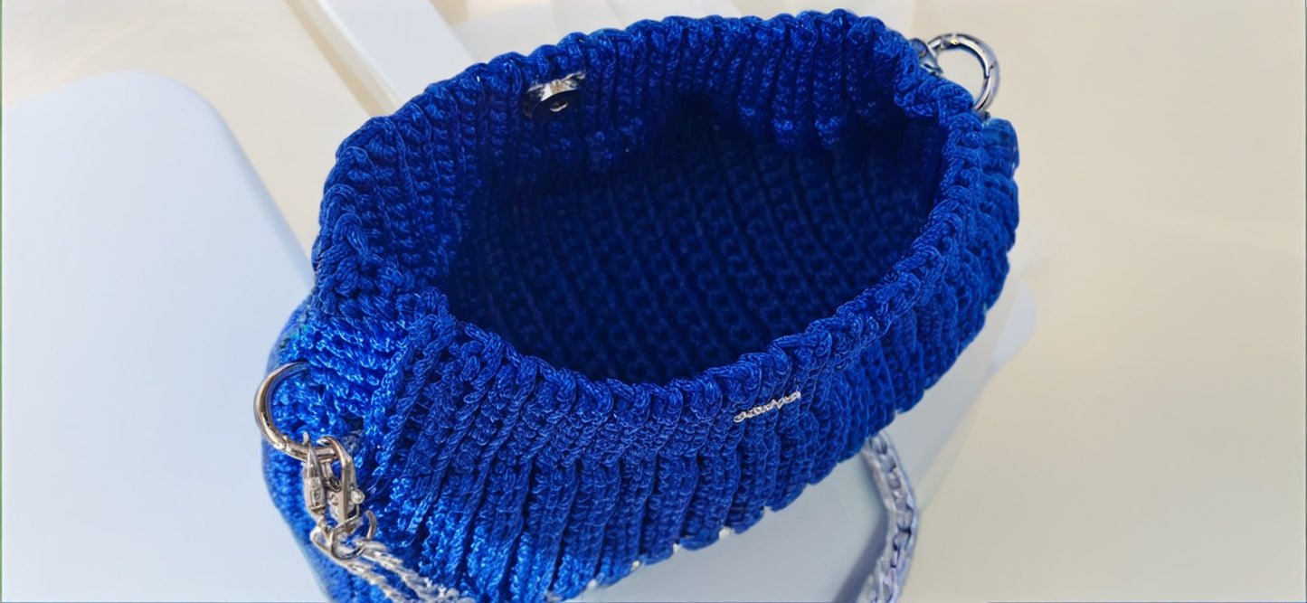 Midnight Breeze Crochet Bag