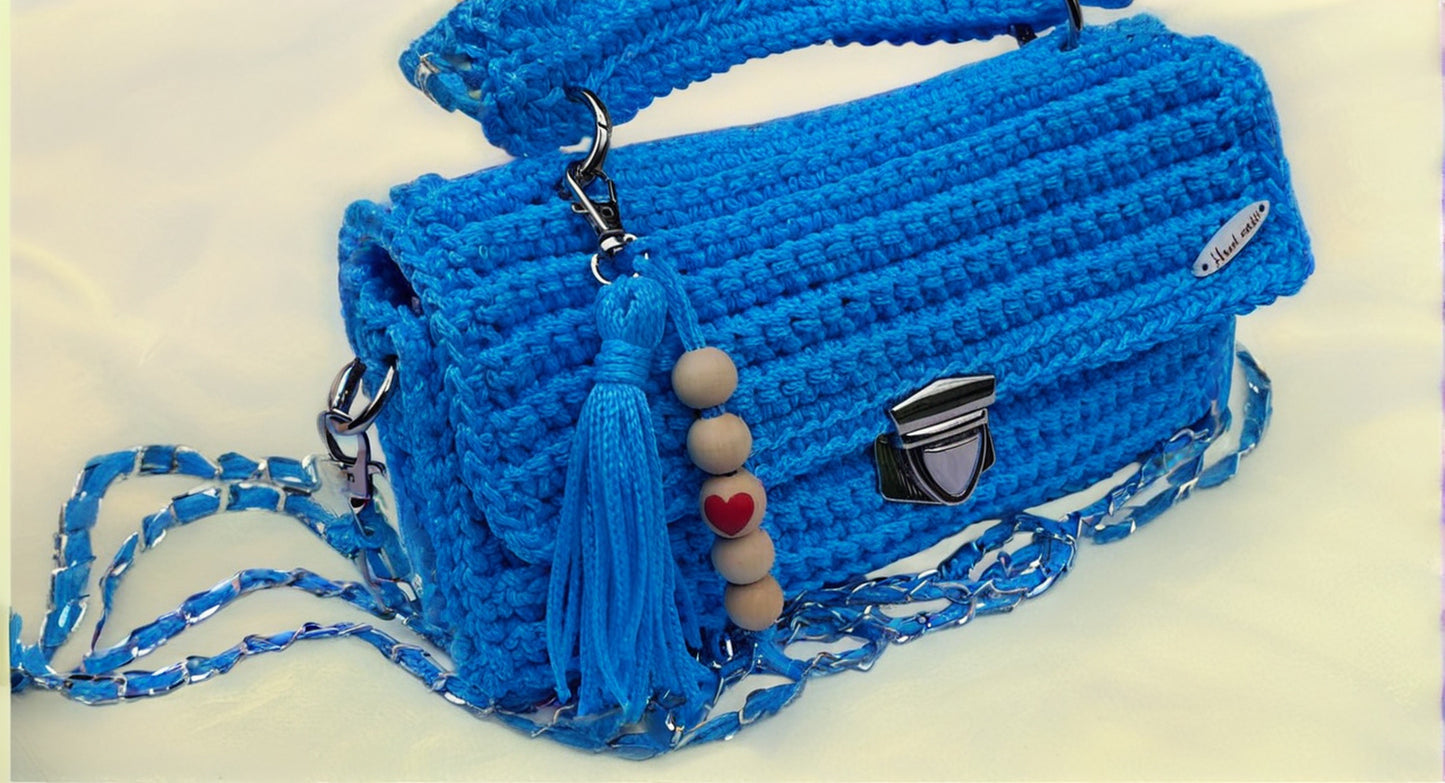 Handmade Crochet Bags (Azure Dream, Blushing Rose, Scarlet Luxe)